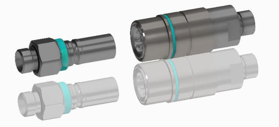 Коннектор для жидкости с толчком и тягой без утечки